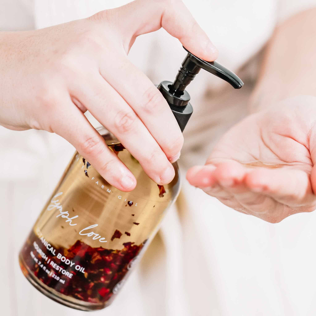 Lymph Love Natural Body Oil health & beauty with nature-inspired artwork - product view 3