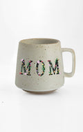 Mom Love ceramic mug with nature-inspired artwork