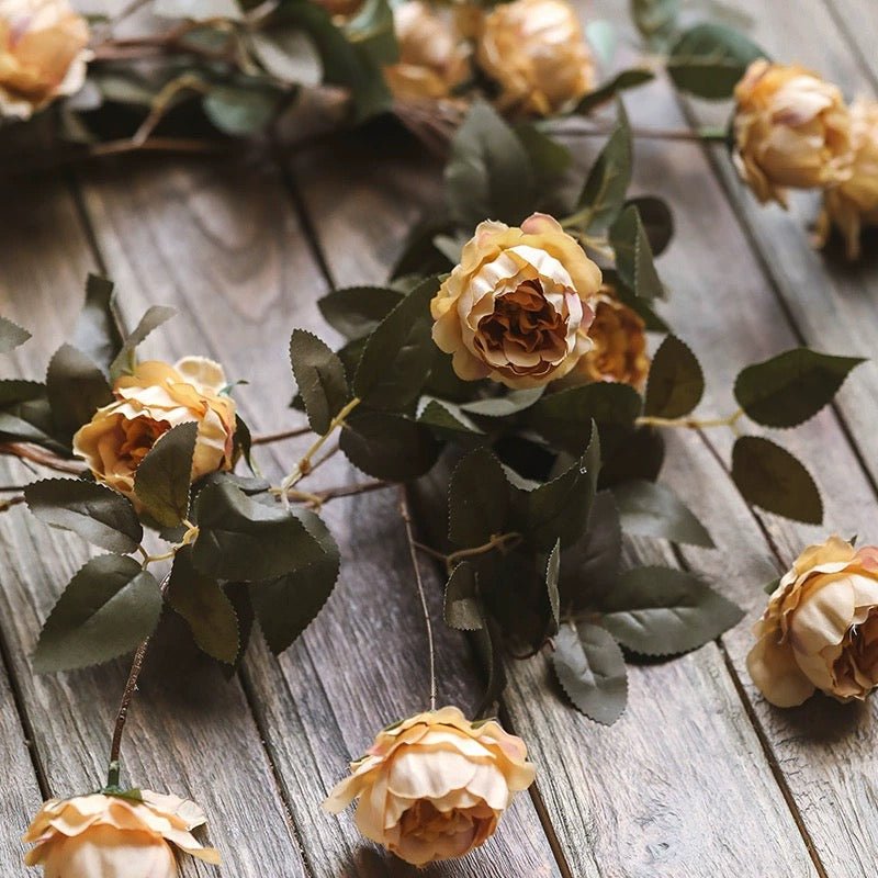 Artificial Peony Flower Vine, 65.3 Inches