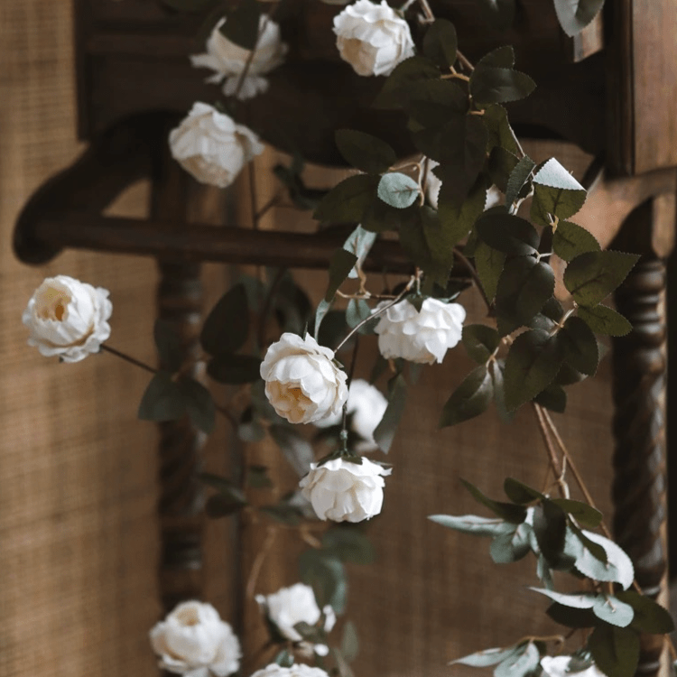 Artificial Peony Flower Vine, 65.3 Inches