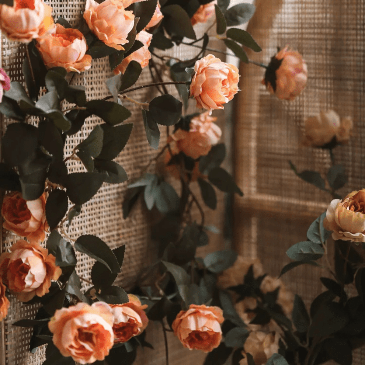 Artificial Peony Flower Vine, 65.3 Inches