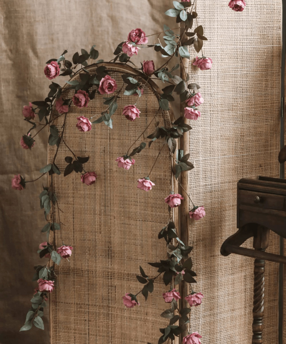 Artificial Peony Flower Vine, 65.3 Inches