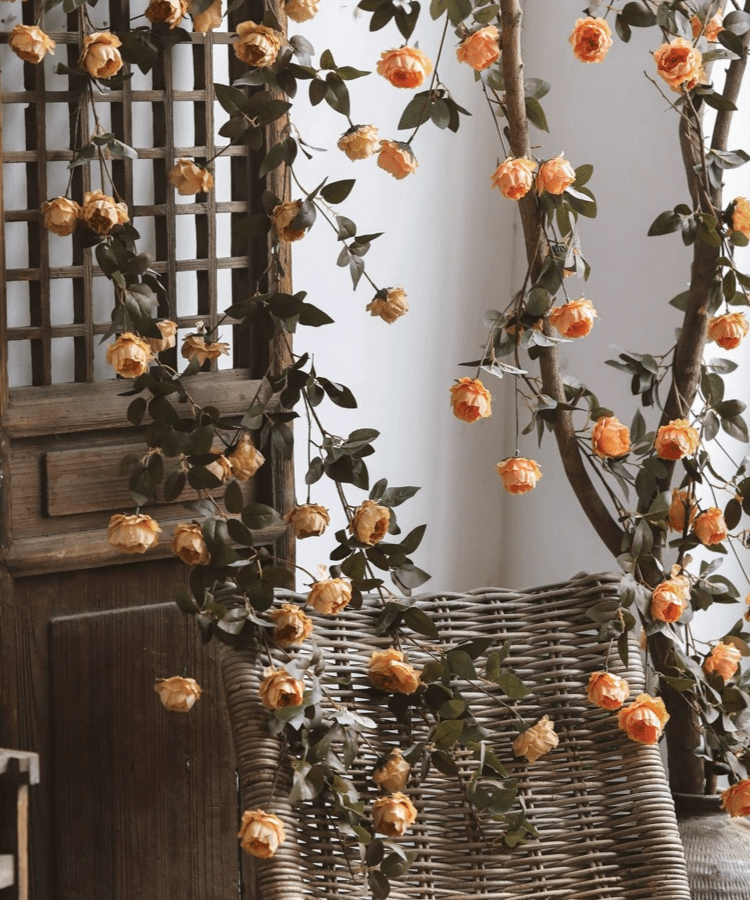 Artificial Peony Flower Vine, 65.3 Inches