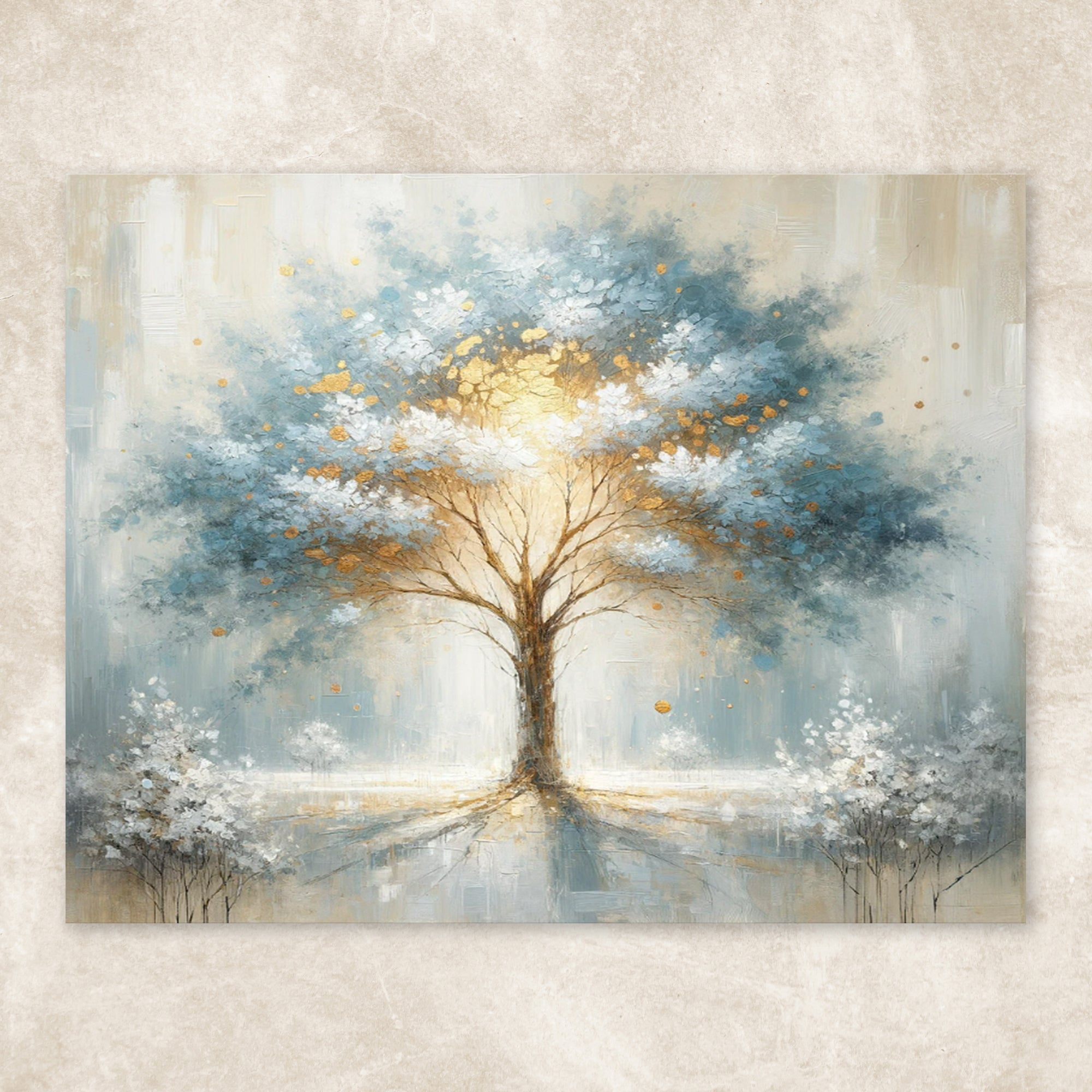 Canvas Print: Mystic Tree wall art with nature-inspired artwork - product view 5