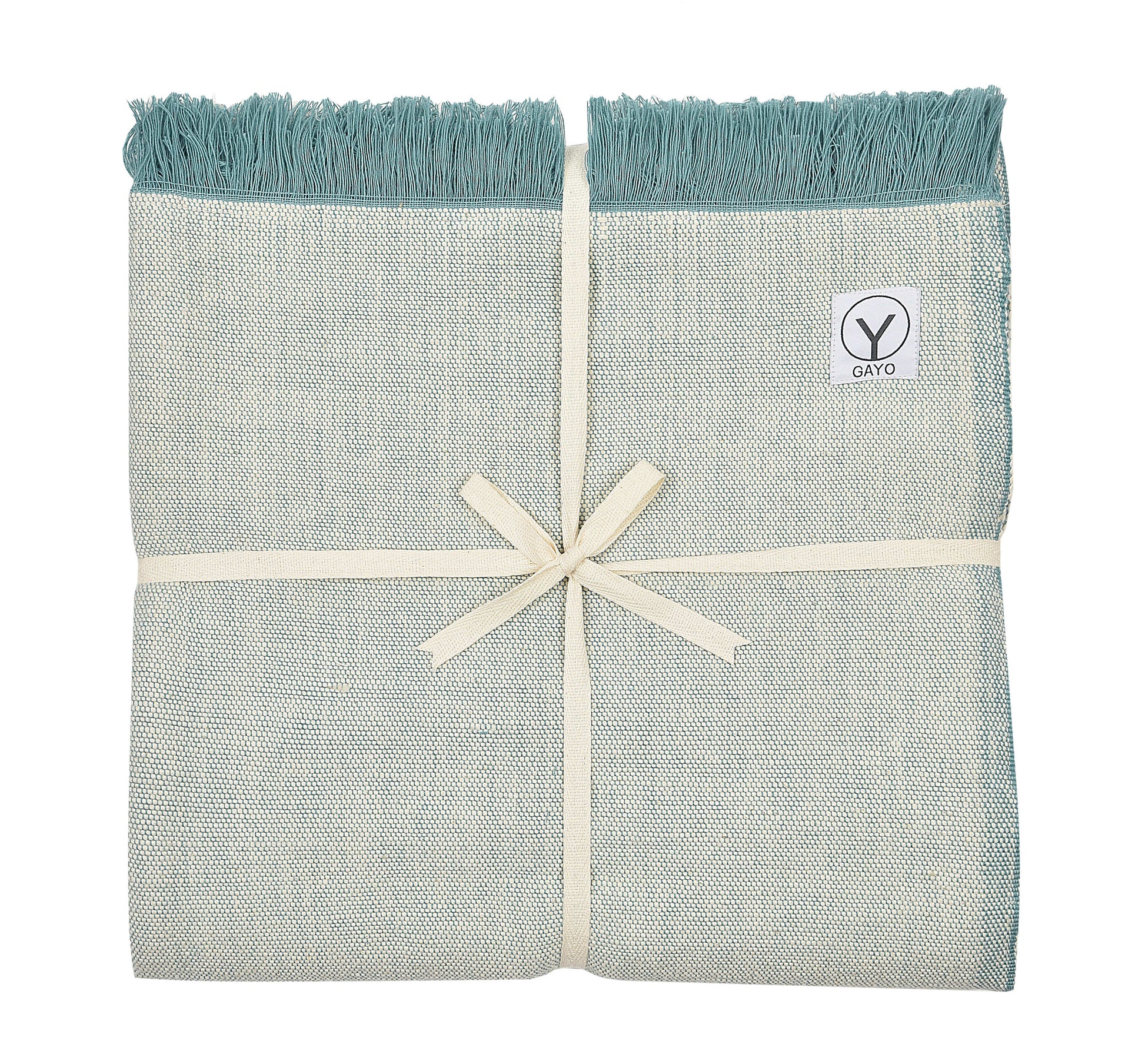 Organic Cotton Yoga Blanket home decor with nature-inspired artwork - product view 5
