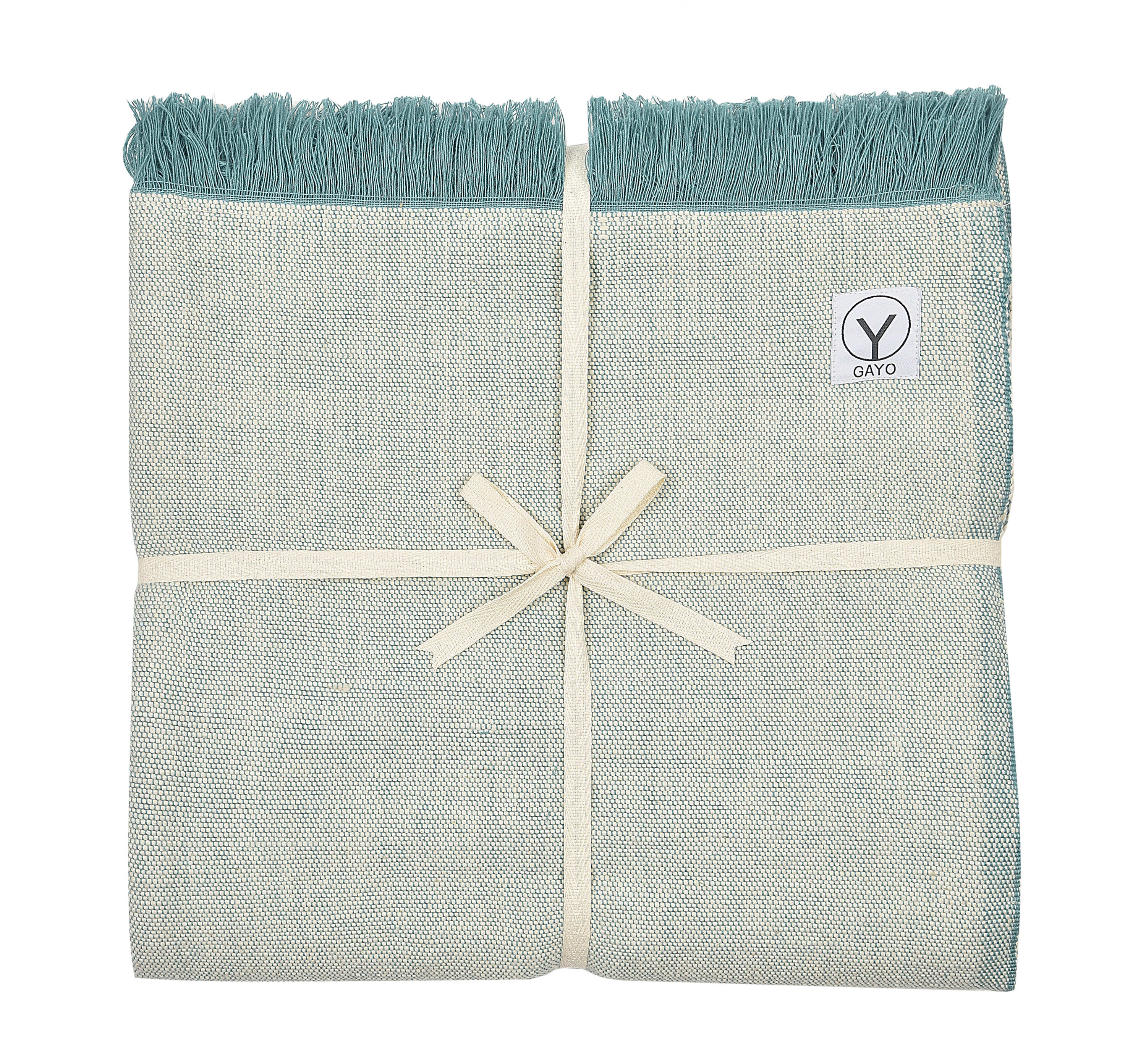 Organic Cotton Yoga Blanket home decor with nature-inspired artwork - product view 5