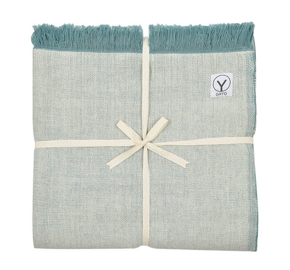 Organic Cotton Yoga Blanket home decor with nature-inspired artwork - product view 5
