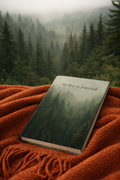 Misty Pine Forest Wellness journal with nature-inspired artwork