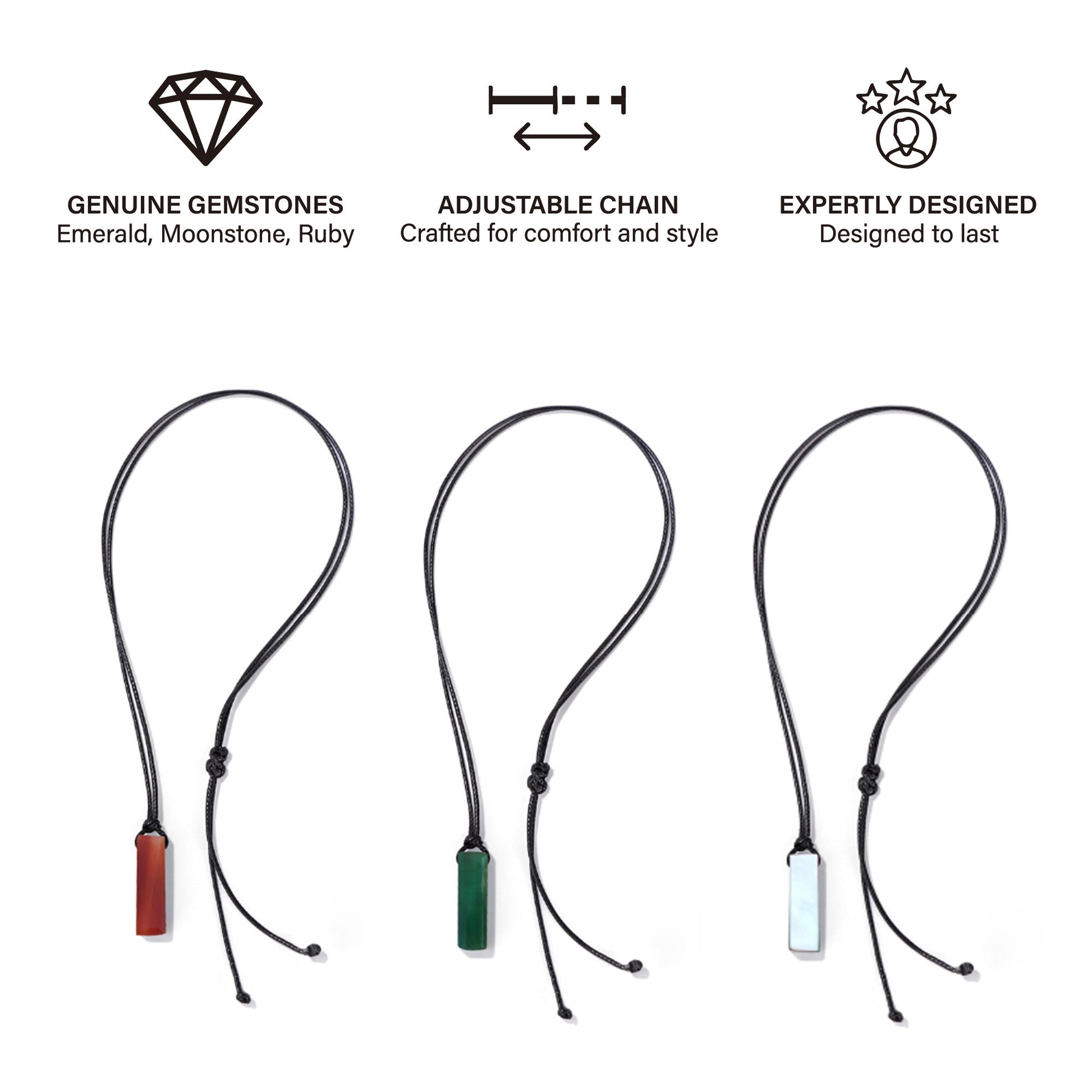 Zen Luxury Wellness Bundle: Trinity Gemstone Necklace Set, Ultrasonic Aroma Diffuser & Essential Oils Trio-3