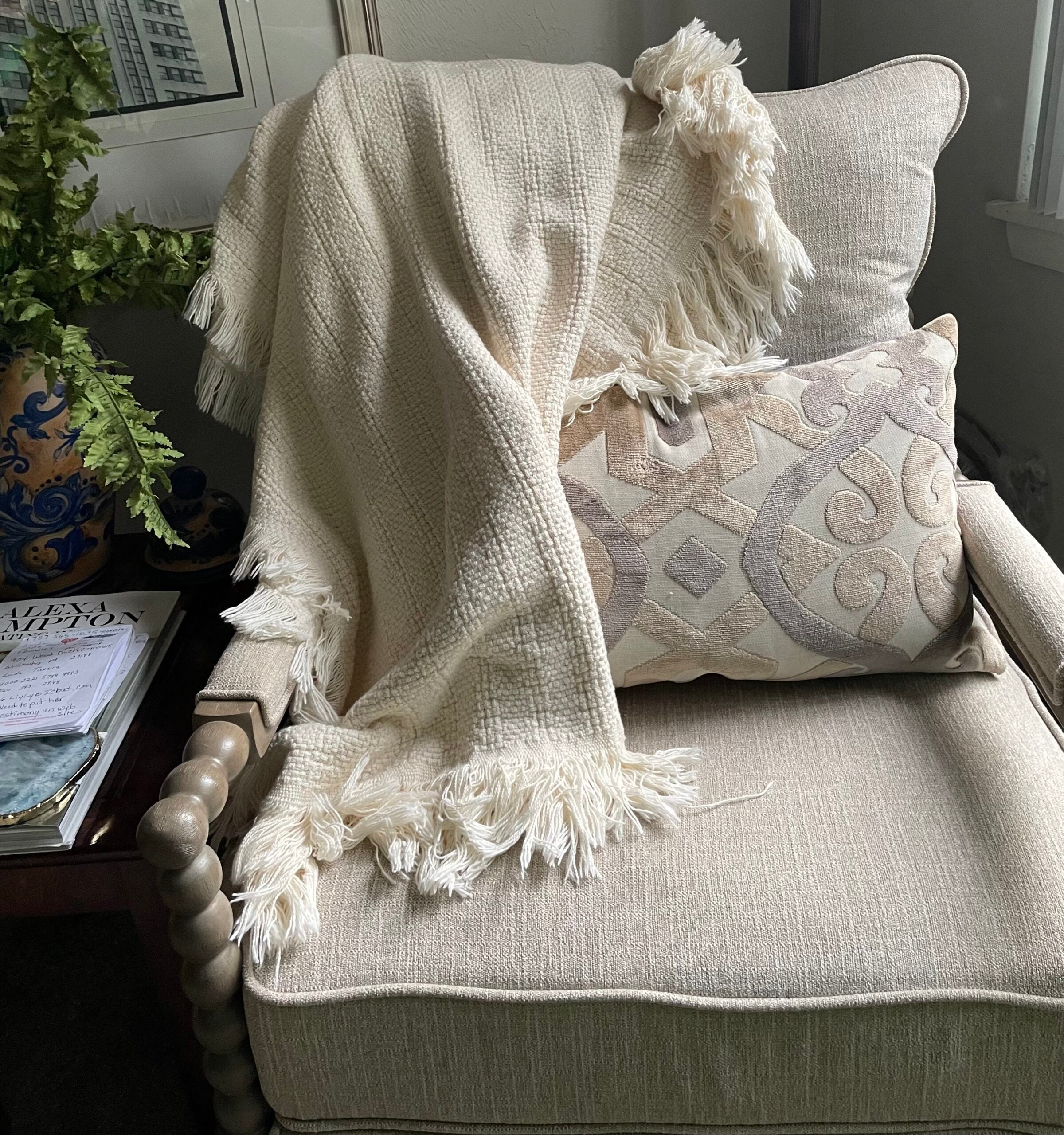 100% Cotton Throw Blankets 50" X 60" home decor with nature-inspired artwork - product view 6