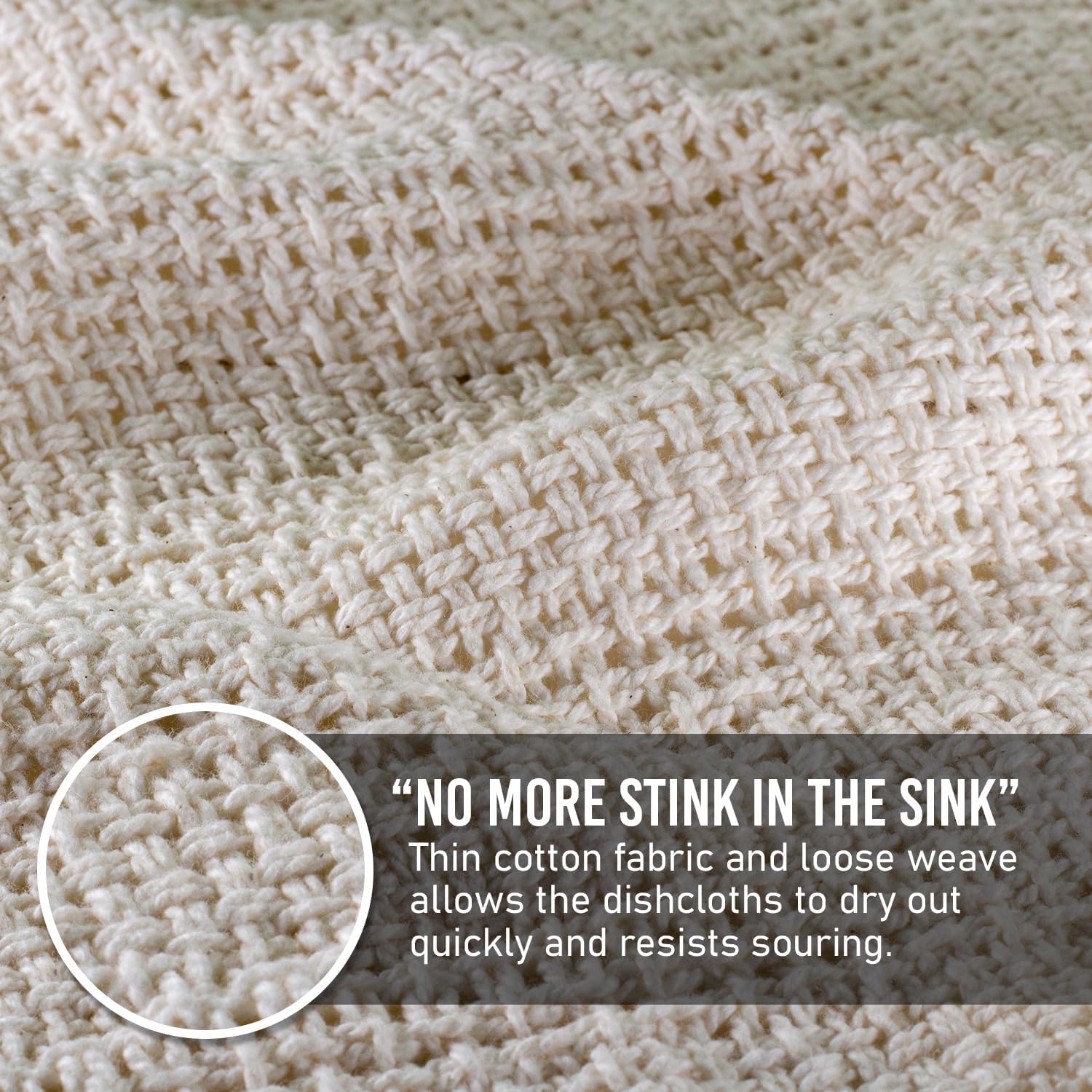 100% Cotton Dishcloths 11" X 11" dishcloths with nature-inspired artwork - product view 3