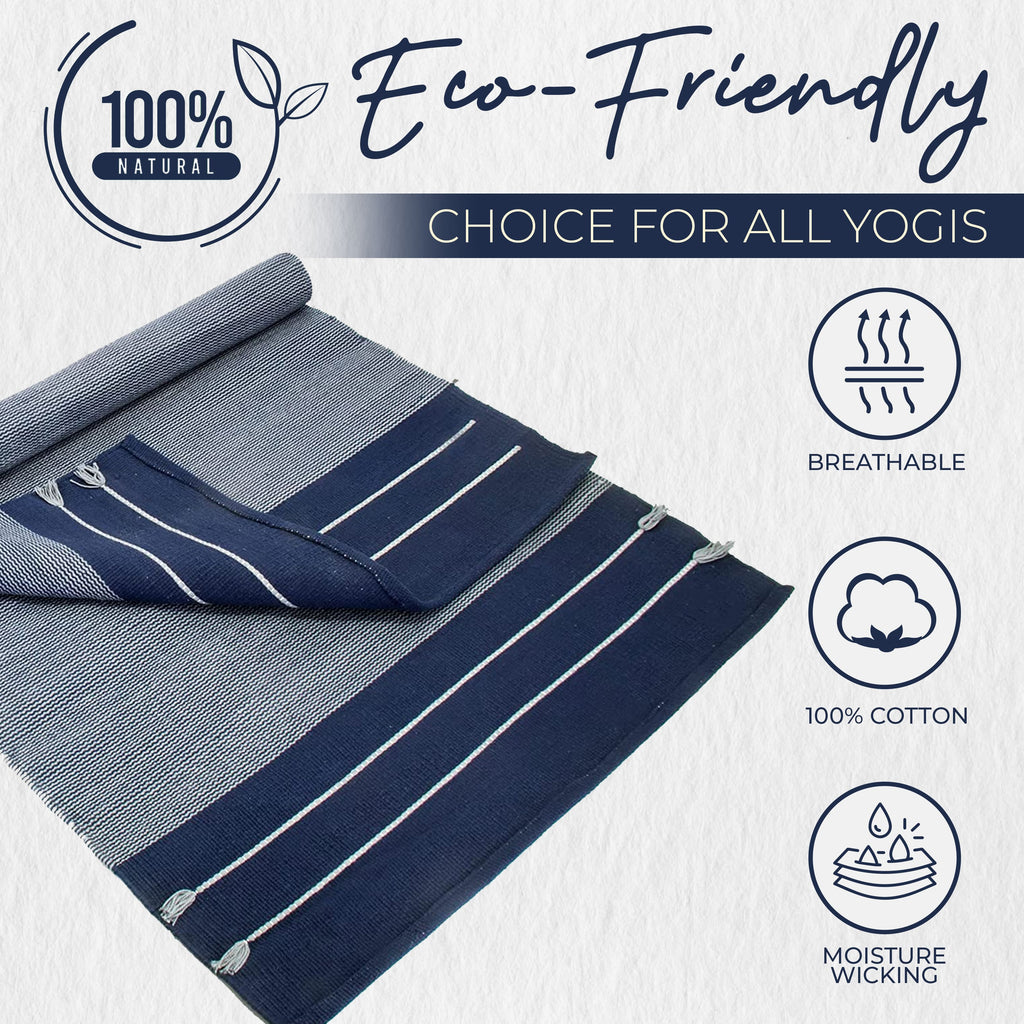 Organic & Eco yoga mat with nature-inspired artwork - product view 5