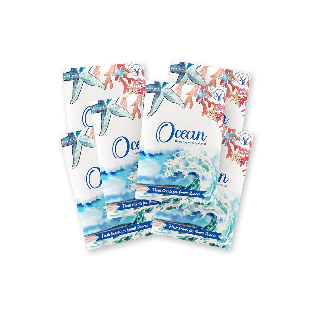 Ocean Breeze Scented Sachets home fragrance with nature-inspired artwork