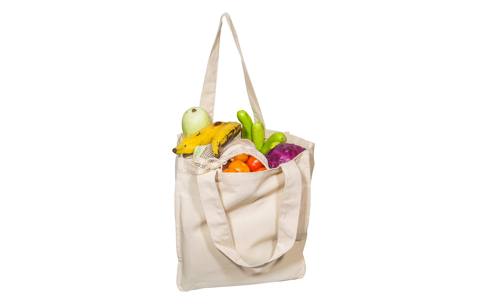 Canvas Grocery Tote Bags wall art with nature-inspired artwork - product view 3