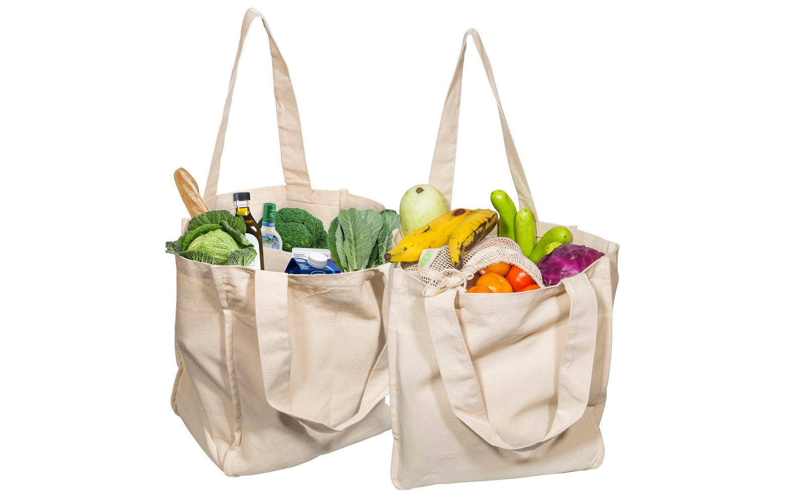 Canvas Grocery Tote Bags wall art with nature-inspired artwork
