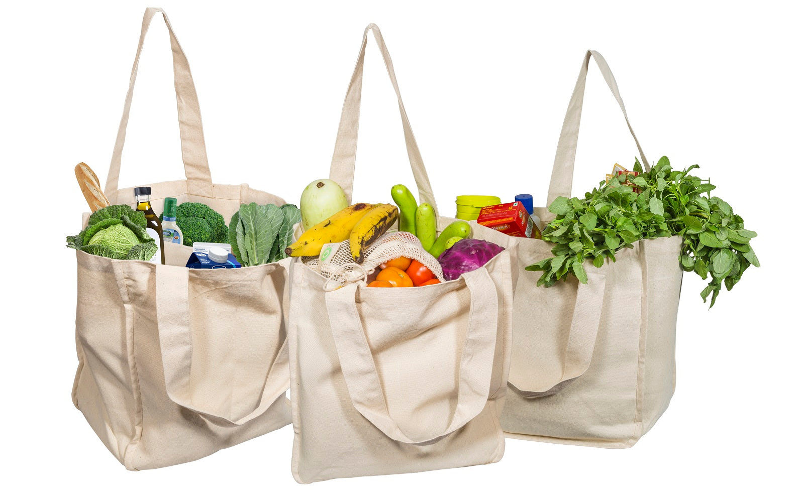 Canvas Grocery Tote Bags wall art with nature-inspired artwork - product view 4