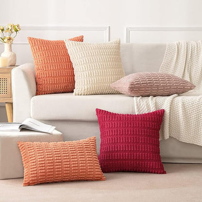 18"x18" Tufted Dot Corduroy Throw Pillow 16 Colors Soft 3d Dotted pillow cover with nature-inspired artwork - product view 5