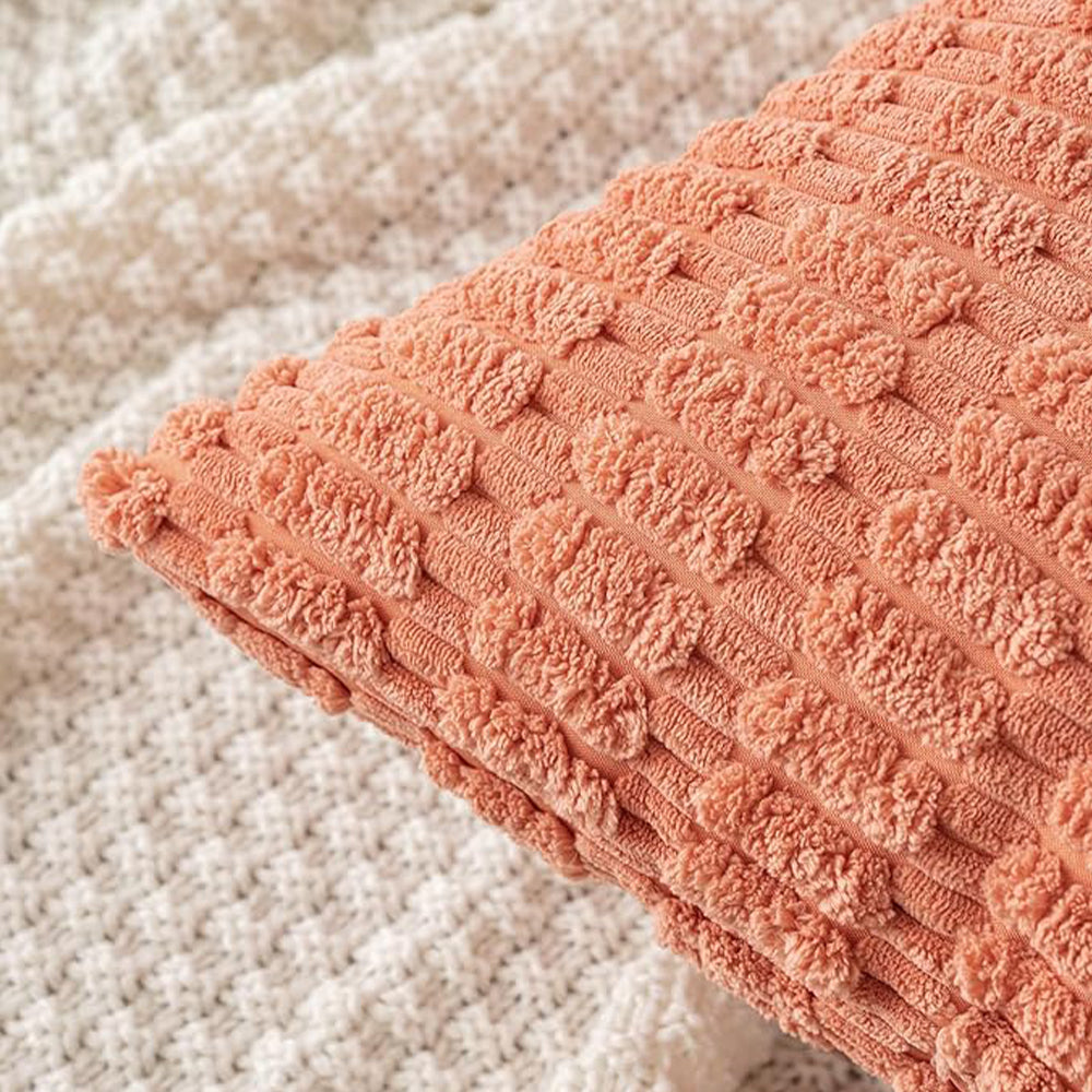 18"x18" Tufted Dot Corduroy Throw Pillow 16 Colors Soft 3d Dotted pillow cover with nature-inspired artwork - product view 16