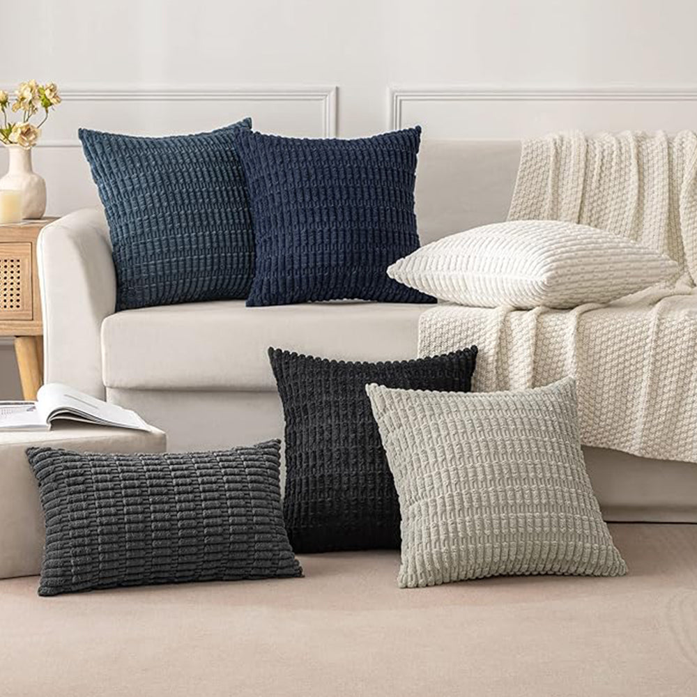 18"x18" Tufted Dot Corduroy Throw Pillow 16 Colors Soft 3d Dotted pillow cover with nature-inspired artwork - product view 3