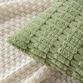18"x18" Tufted Dot Corduroy Throw Pillow 16 Colors Soft 3d Dotted pillow cover with nature-inspired artwork - product view 4
