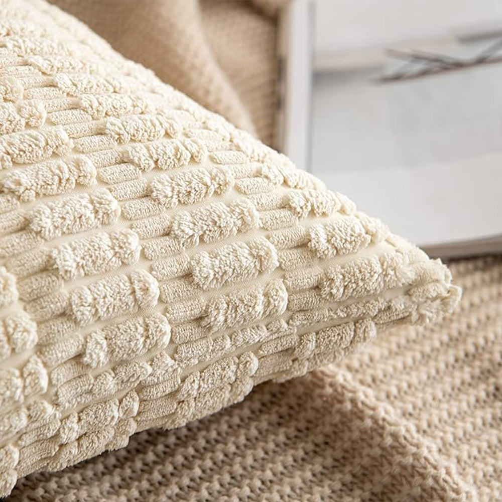 18"x18" Tufted Dot Corduroy Throw Pillow 16 Colors Soft 3d Dotted pillow cover with nature-inspired artwork - product view 14
