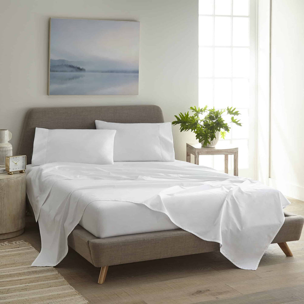 270 Tc Percale Sheet Sets – Limited Edition Picot Embroidery sheet set with nature-inspired artwork - product view 2