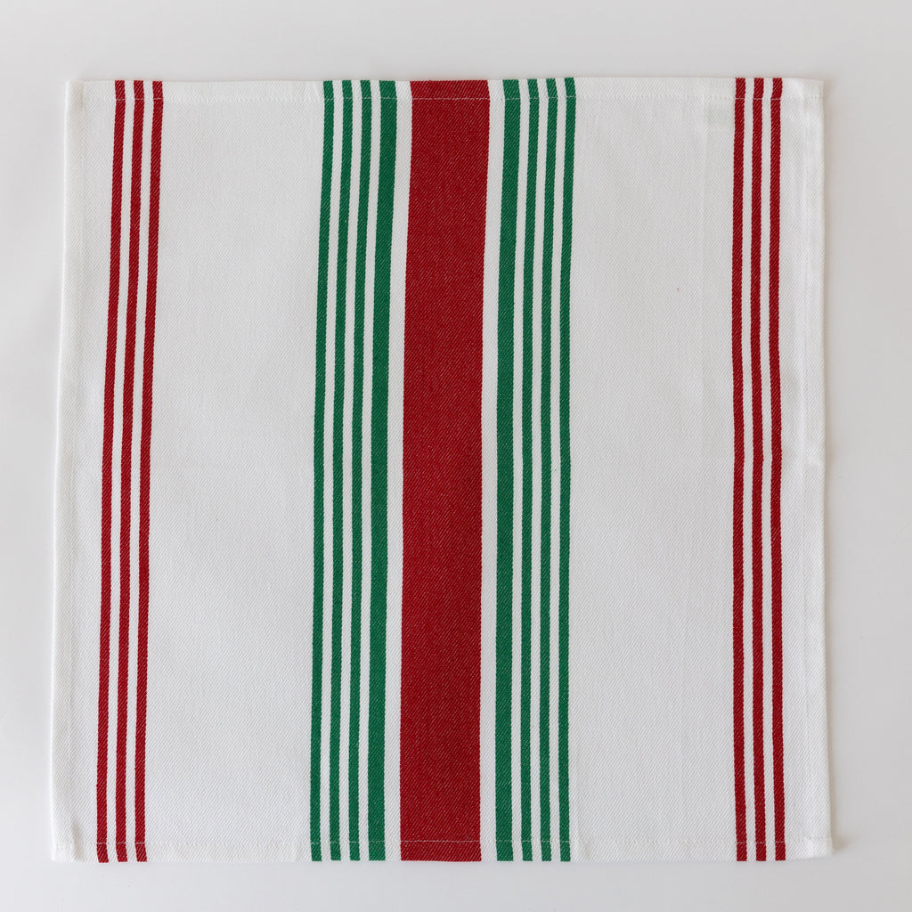 Striped Cloth Napkins uncategorized / needs cleanup with nature-inspired artwork - product view 6