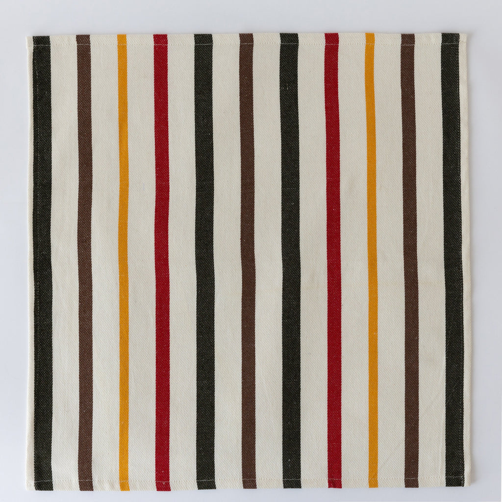 Striped Cloth Napkins uncategorized / needs cleanup with nature-inspired artwork - product view 2