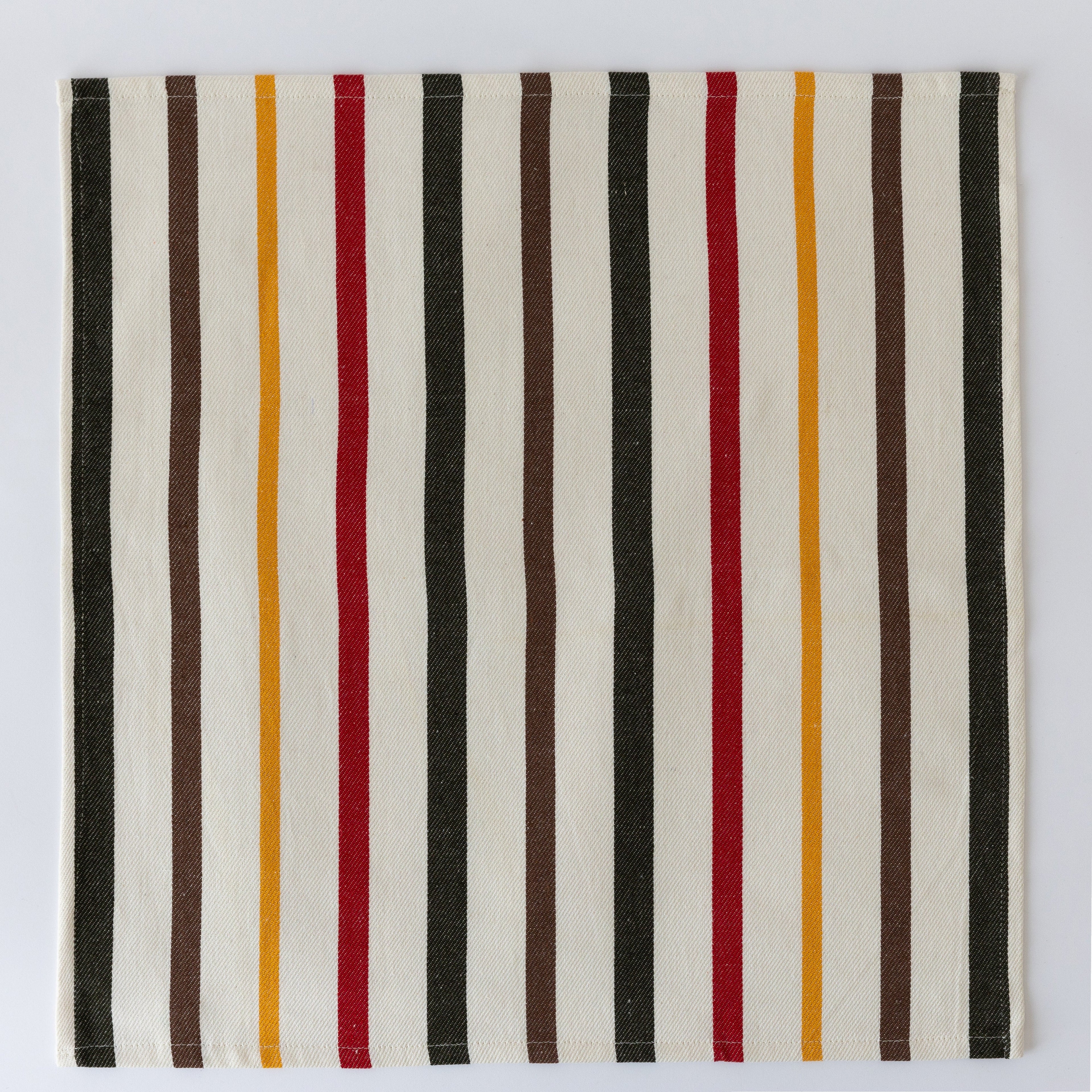 Striped Cloth Napkins uncategorized / needs cleanup with nature-inspired artwork - product view 2