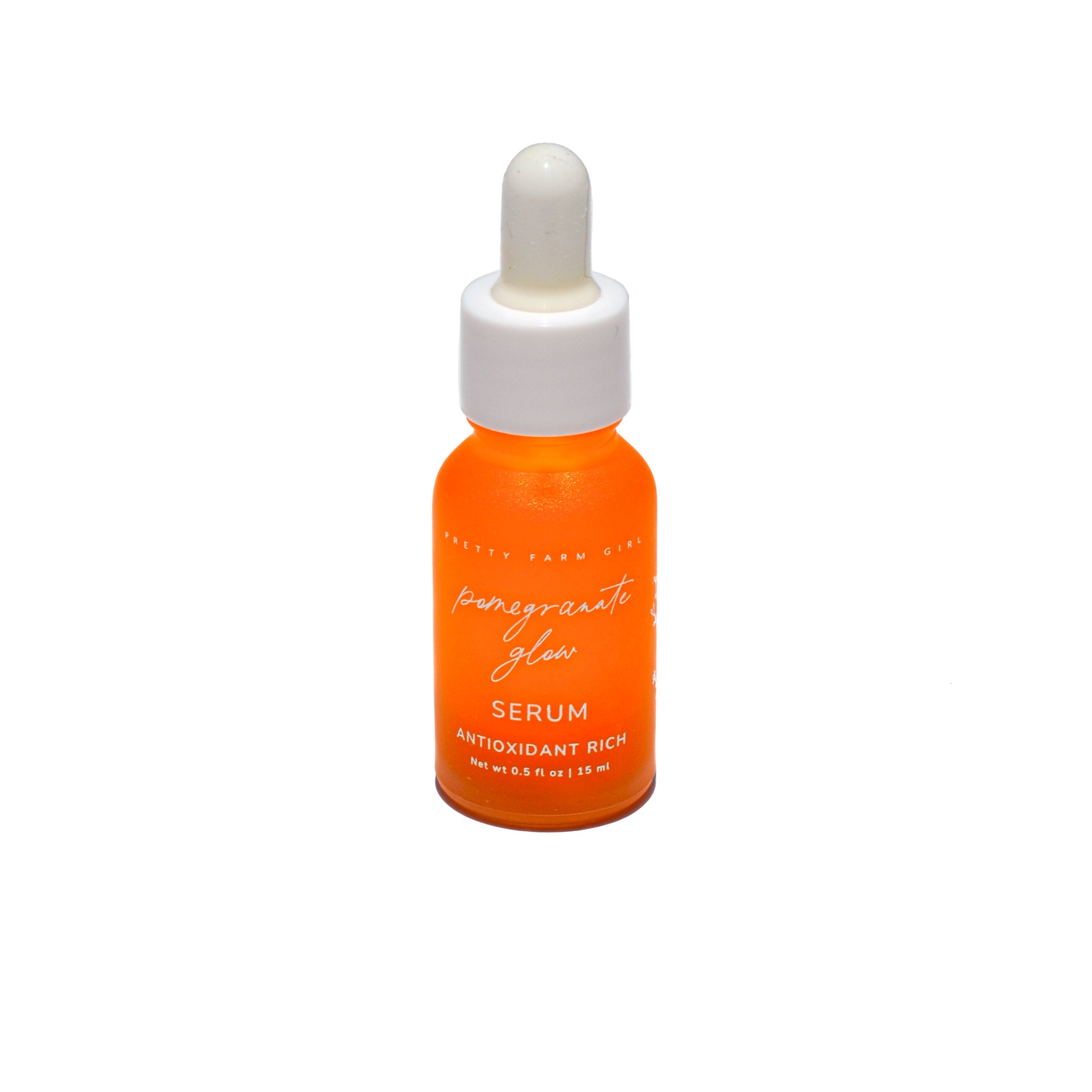 Pomegranate Glow Natural Skin Protecting Serum face serum with nature-inspired artwork - product view 2
