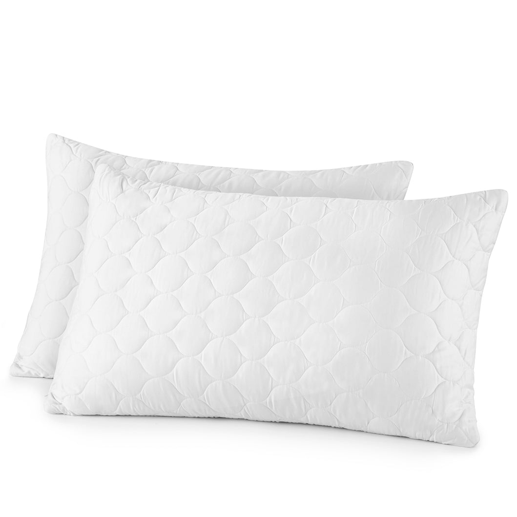 Organic Cotton Quilted Pillow Protectors pillow cover with nature-inspired artwork - product view 7