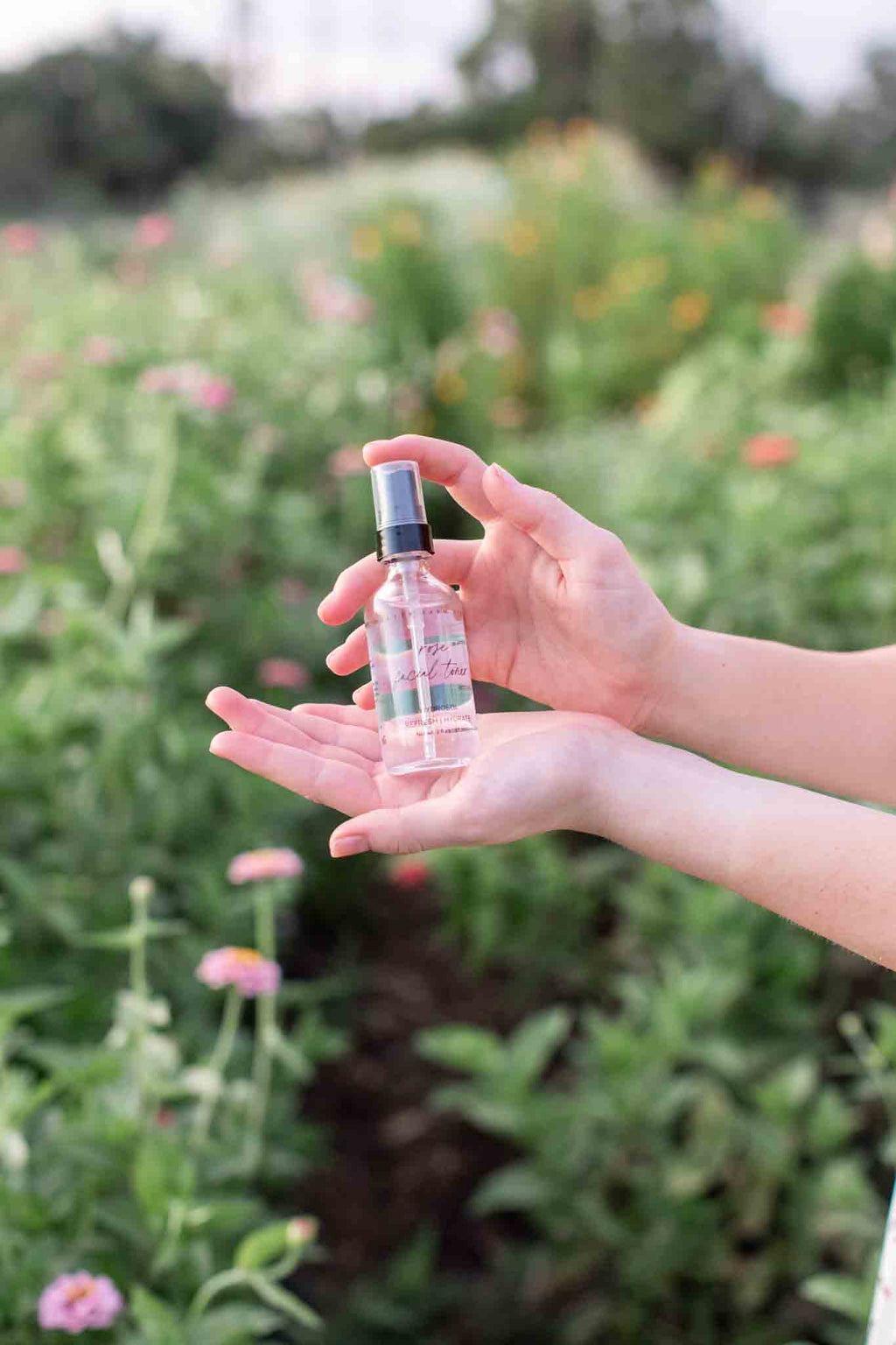 Organic Pure Rose Facial Toner toner with nature-inspired artwork - product view 5