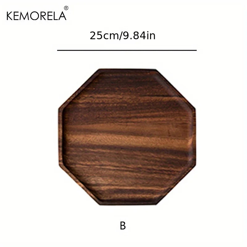 Decorbites™ Creative Acacia Wood Plate uncategorized / needs cleanup with nature-inspired artwork - product view 7