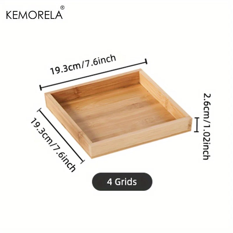 Decorbites™ Bamboo Wooden Rectangular Tea Tray uncategorized / needs cleanup with nature-inspired artwork - product view 9