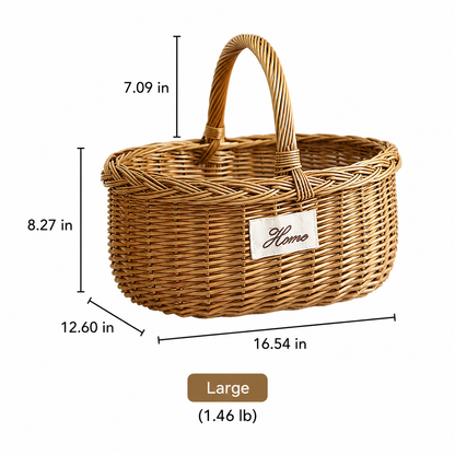 Orchard Willow Wicker Market Basket