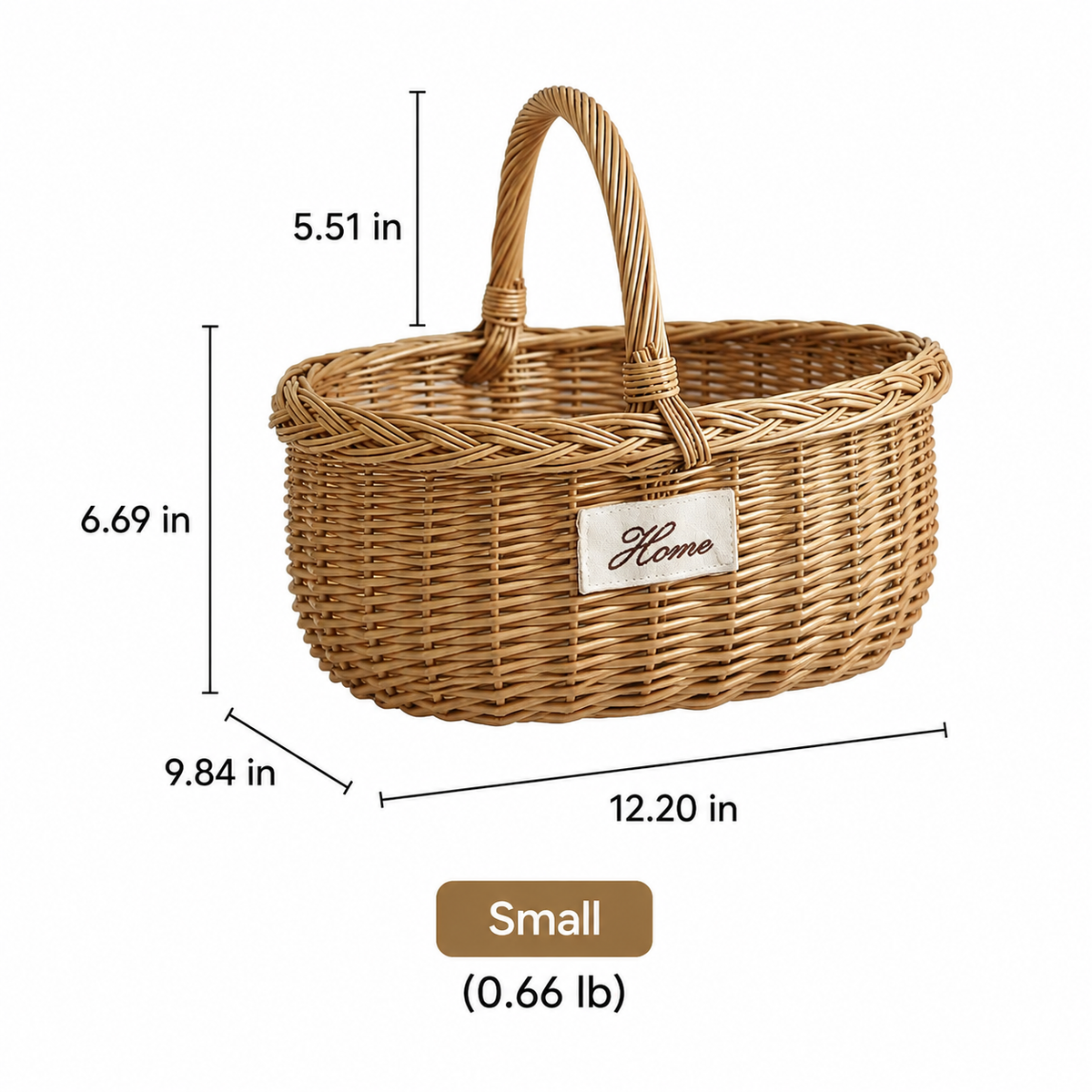 Orchard Willow Wicker Market Basket