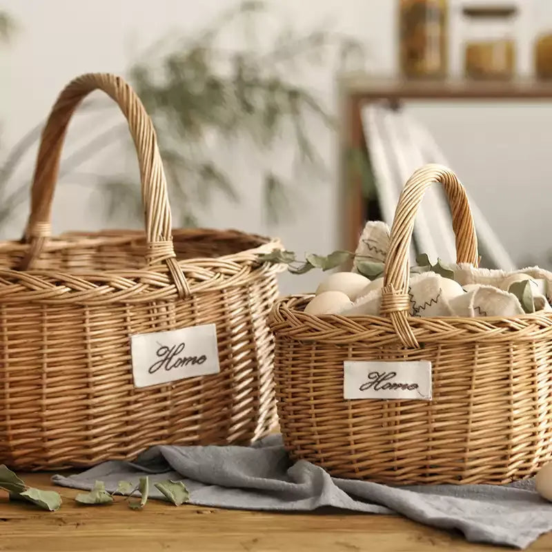 Orchard Willow Wicker Market Basket