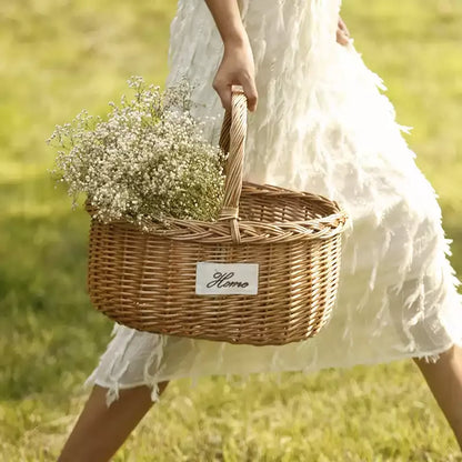 Orchard Willow Wicker Market Basket