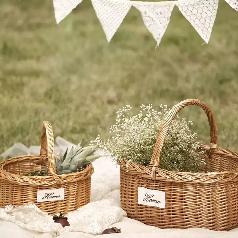 Orchard Willow Wicker Market Basket