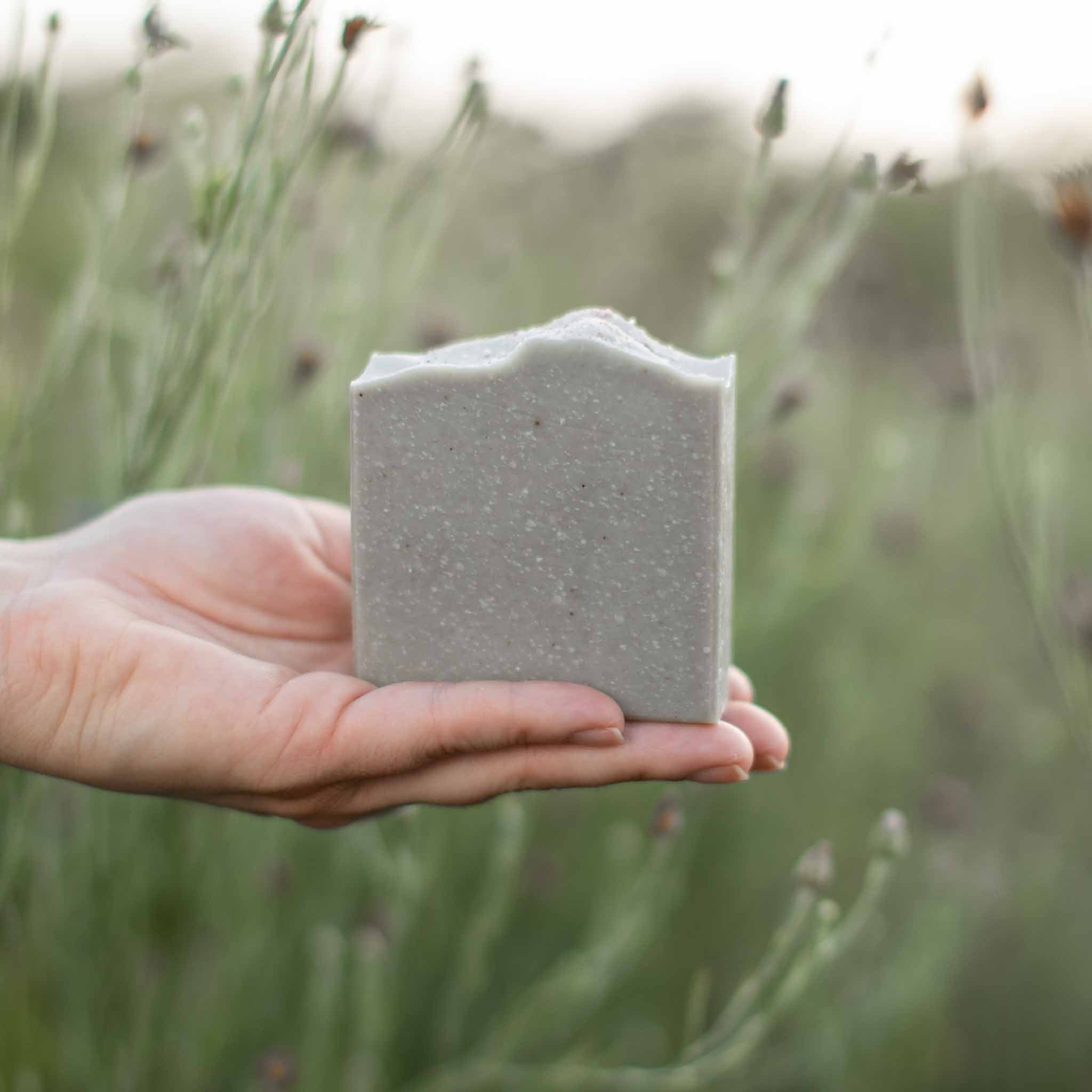 Salt + Sea Bar Handmade Tallow and Goat Milk Soap Bar bar soap with nature-inspired artwork - product view 2