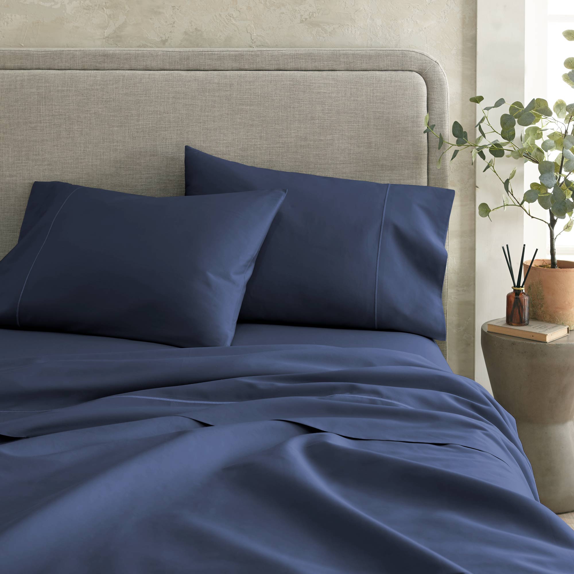 300 Tc Sateen Flat Sheets flat sheet with nature-inspired artwork - product view 5