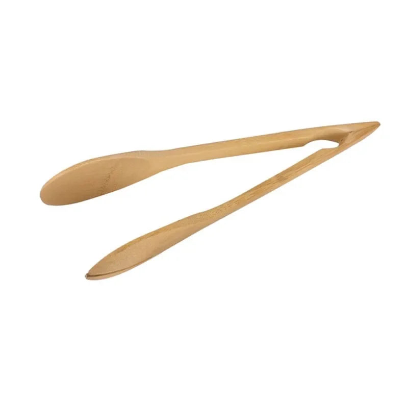 Decorbites™ Bamboo Kitchen Food Tongs uncategorized / needs cleanup with nature-inspired artwork - product view 3