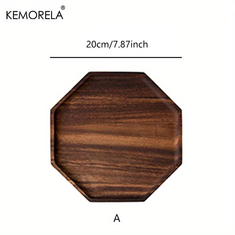 Decorbites™ Creative Acacia Wood Plate uncategorized / needs cleanup with nature-inspired artwork - product view 8