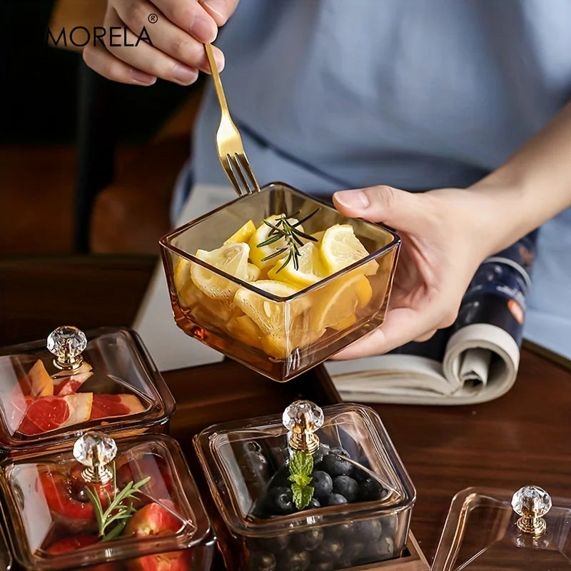 Decorbites™ Light Luxury Fruit Plate with Bamboo Wood Compartment uncategorized / needs cleanup with nature-inspired artwork - product view 4