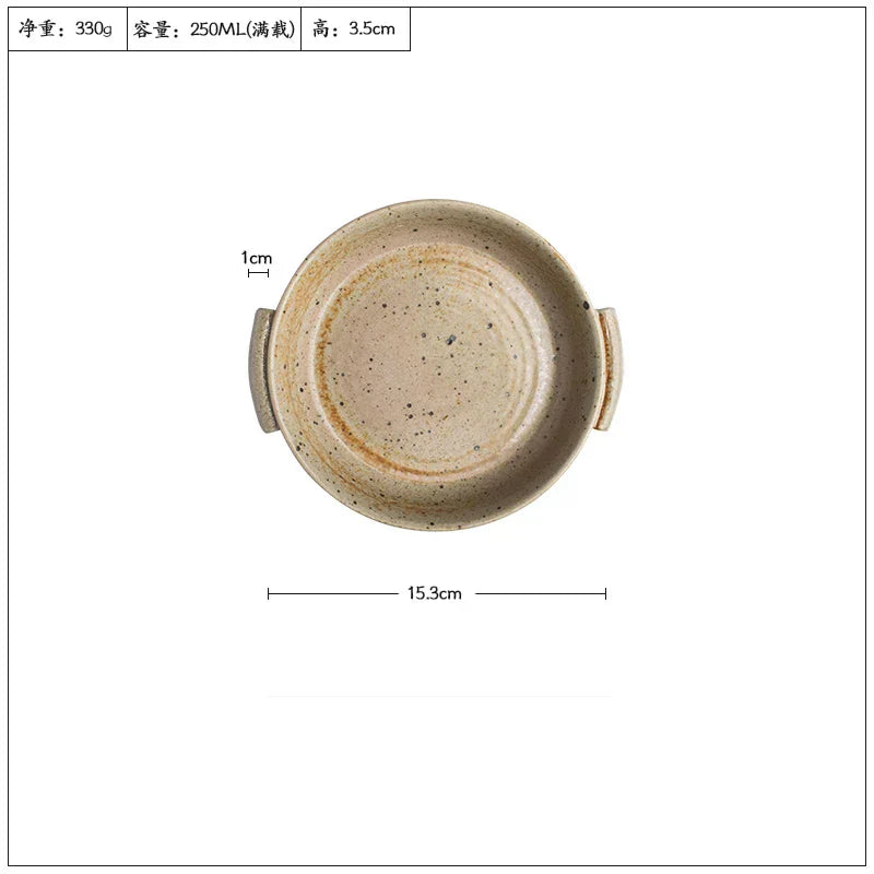 Decorbites™ Handmade Plate with Handle uncategorized / needs cleanup with nature-inspired artwork - product view 7
