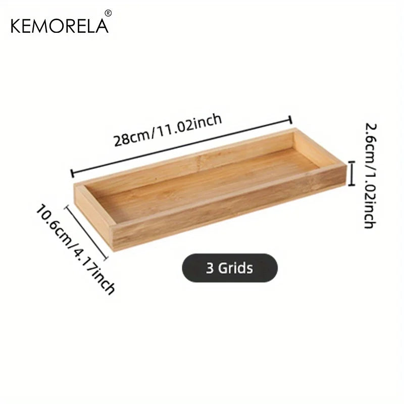 Decorbites™ Bamboo Wooden Rectangular Tea Tray uncategorized / needs cleanup with nature-inspired artwork - product view 10