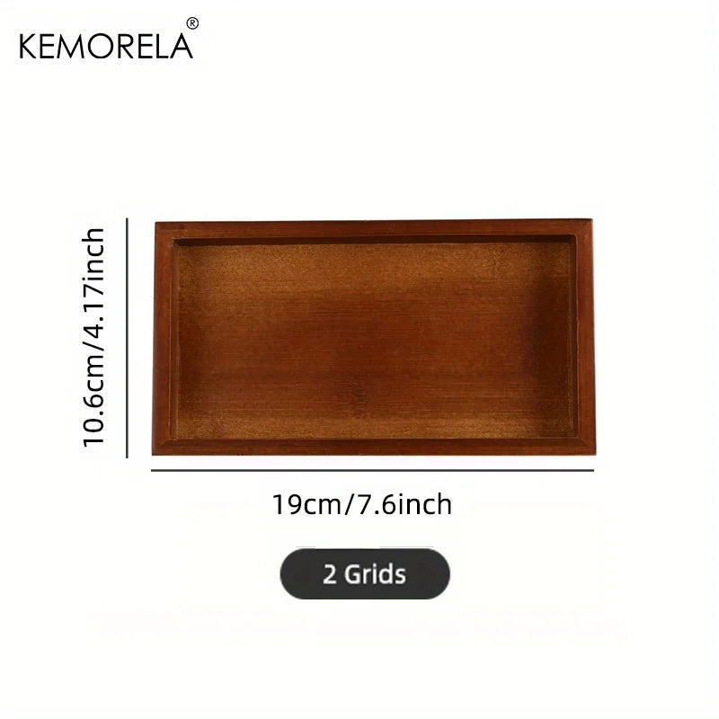 Decorbites™ Bamboo Wooden Rectangular Tea Tray uncategorized / needs cleanup with nature-inspired artwork - product view 7