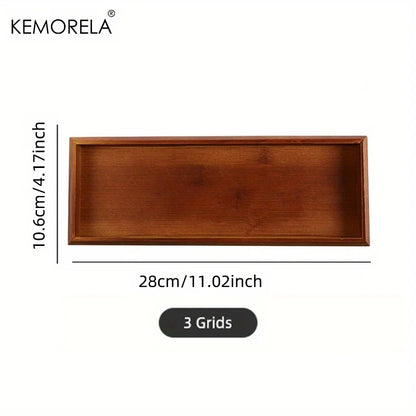 Decorbites™ Bamboo Wooden Rectangular Tea Tray uncategorized / needs cleanup with nature-inspired artwork - product view 13