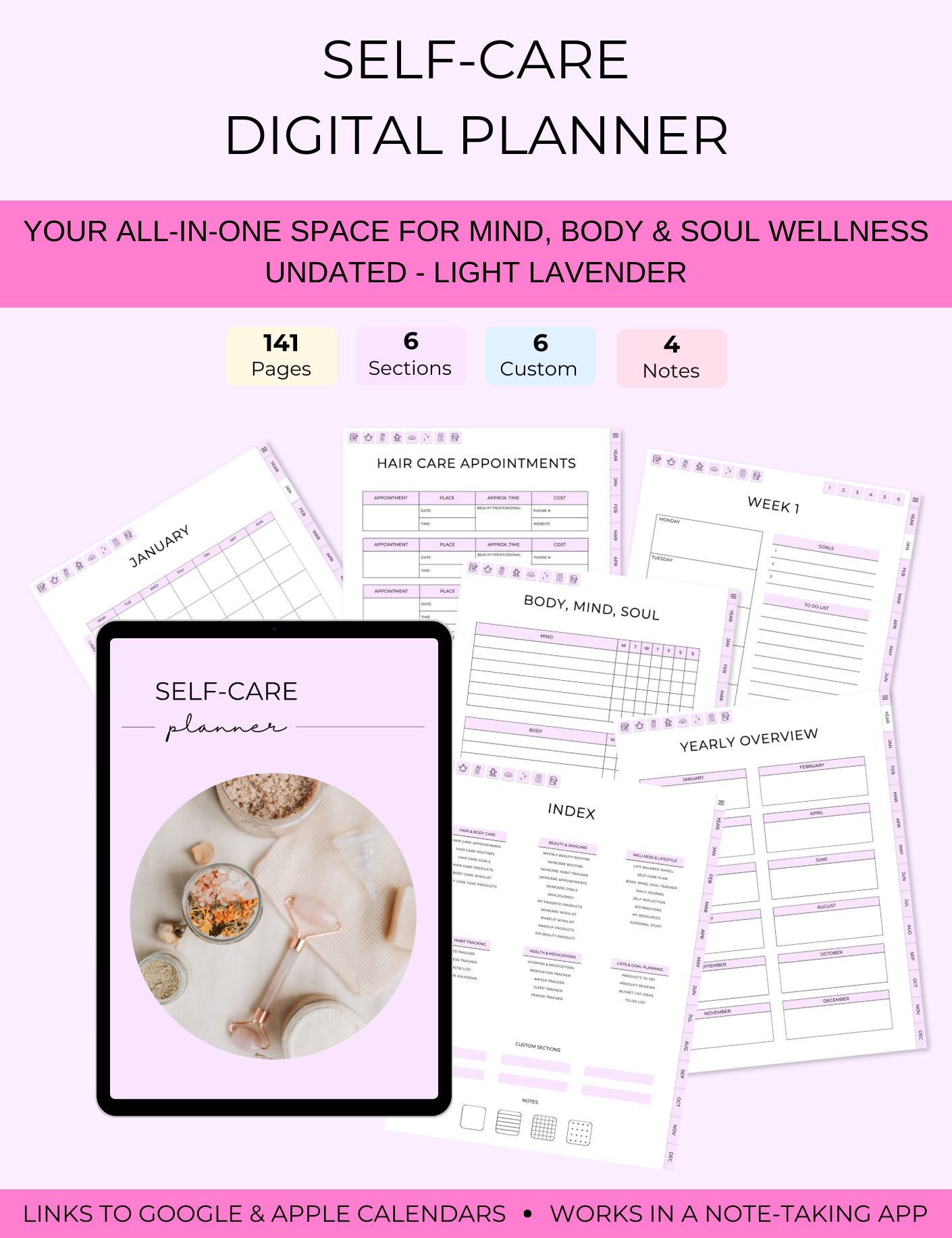 Self-Care Digital Planner