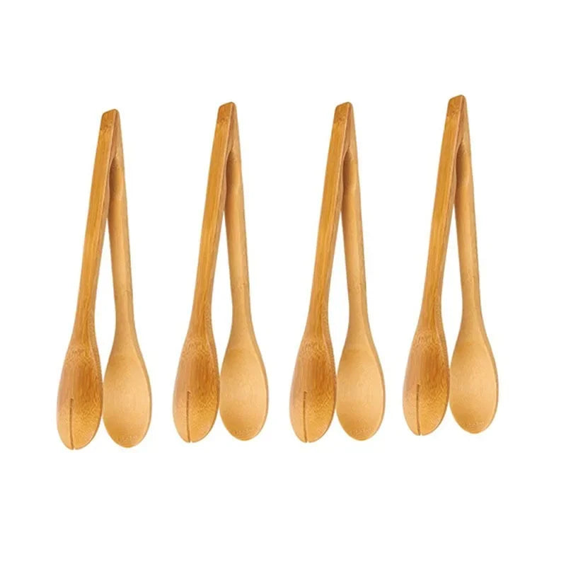 Decorbites™ Bamboo Kitchen Food Tongs uncategorized / needs cleanup with nature-inspired artwork